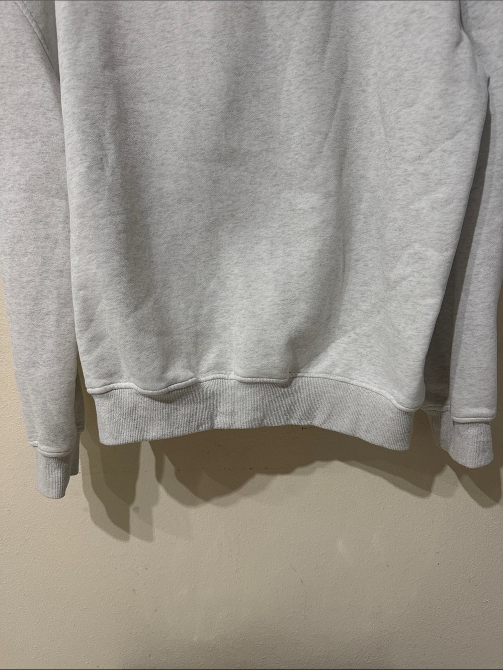 White Fox Boutique Vol. 3 Heather Gray/Marle Hoodie with Navy Blue Logo - Picture 5 of 8